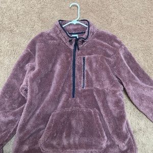 Pink Victoria’s Secret fleece hoodie